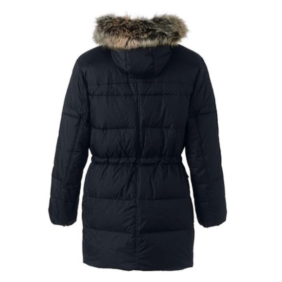 LANDSEND Rusk Down Winter Parka Men’s Small or Women’s Tall Medium Warmest Coat - Picture 2 of 2
